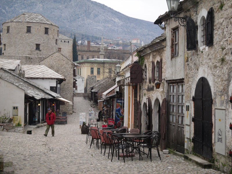 Mostars beautiful marble streets