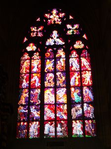 Stained Glass in the chapel of Prague Castle