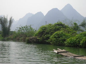 You can just see the Bamboo raft
