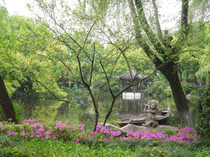 The filtration lakes in Hangzhou