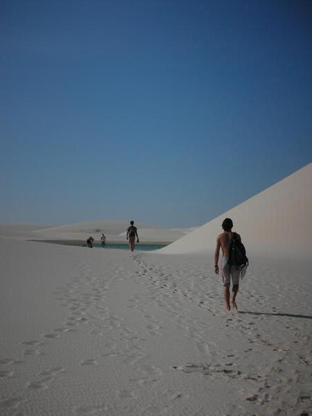 walking between the dunes