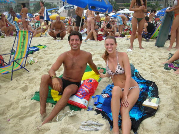 chillin with yvanka on ipanema beach