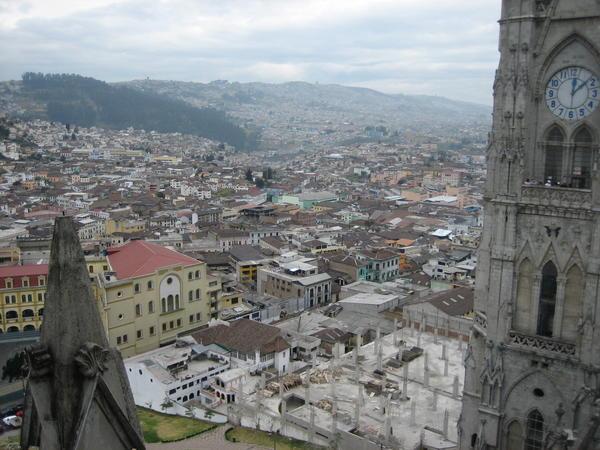 view of Quito from cathedral