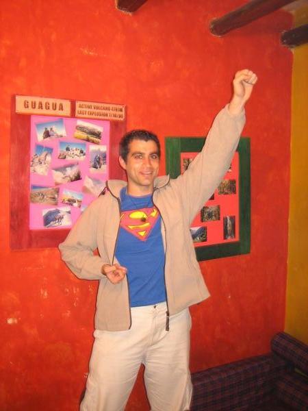 Freddie in superman pose!