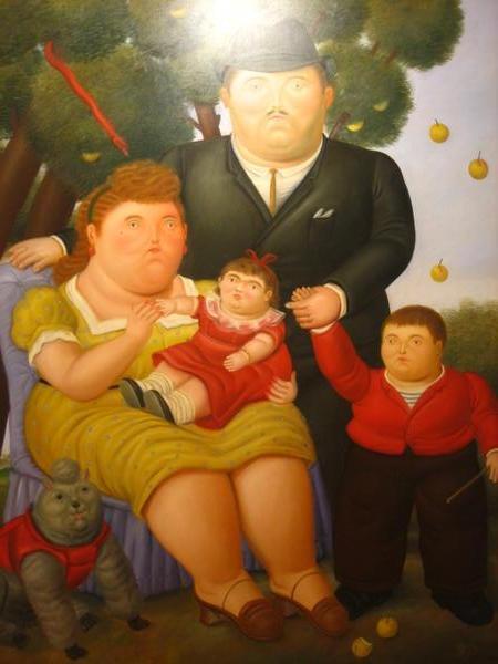 Fernando Botero work- the family