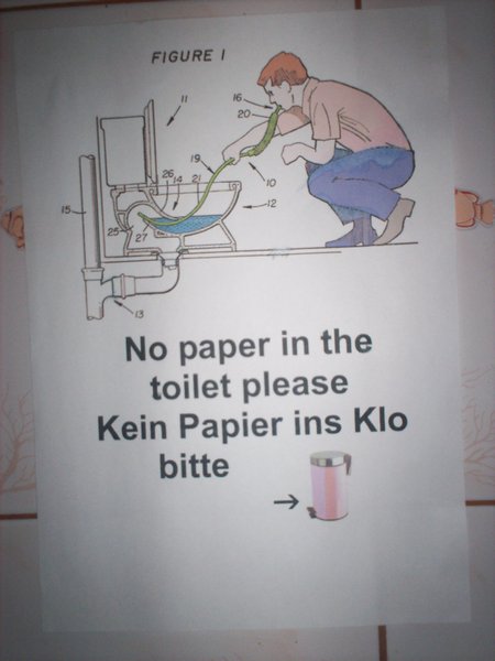 Instructions for toliet