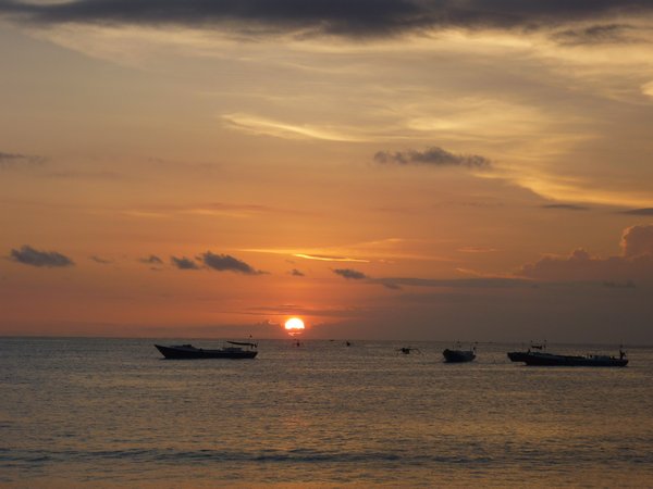 Sunset on Jimbaran Beach
