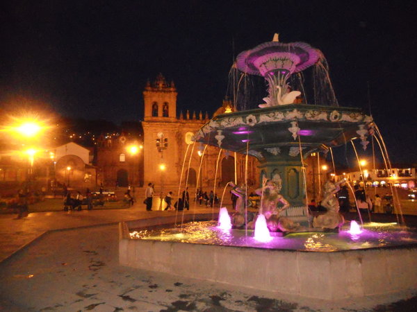 La Plaza De Armas at Night