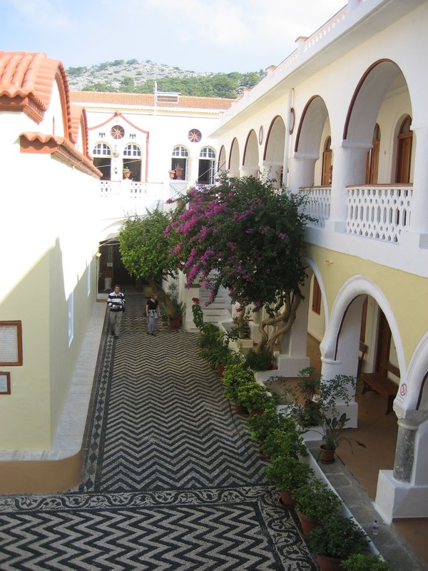 Panormitis Monastery Courtyard