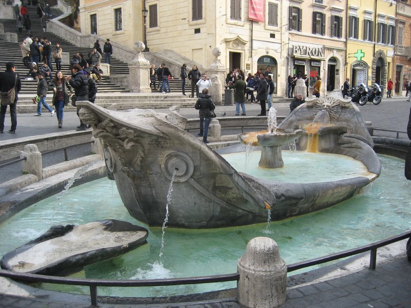 Fountain in Piazza Spagna