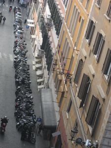 Lots of Motorbikes in Rome