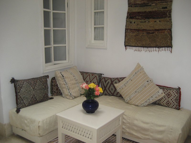 Our Sitting Room at Villa Maroc