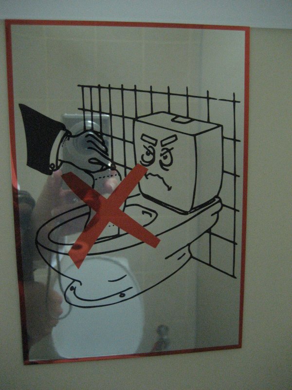 Do NOT Make the Toilet Angry!