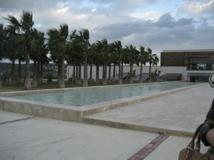 Pool in front of Urla Winery