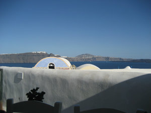 My View at Lunch in Oia