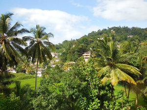 View from my hotel in Kandy