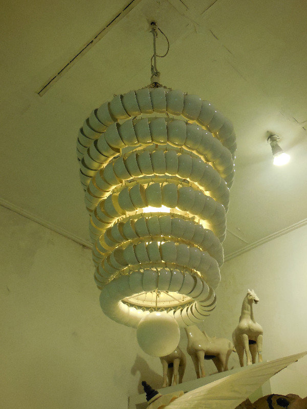 Coffee Cup Chandelier