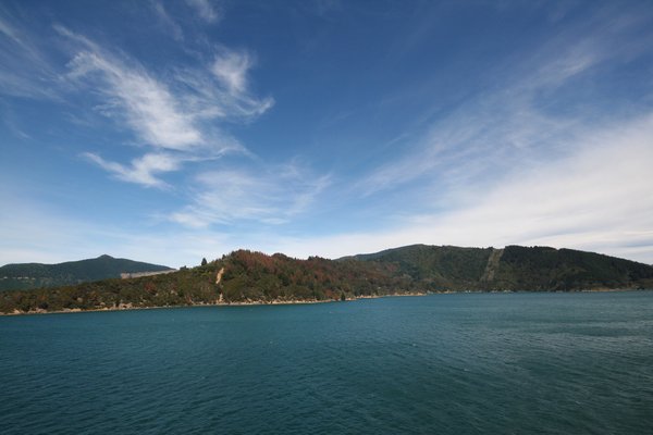 Leaving Picton on the ferry