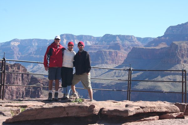 The three of us at Plateau Point