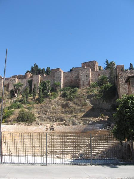 Moorish castle in Malaga