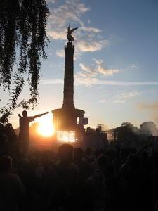 Sunset at the love parade