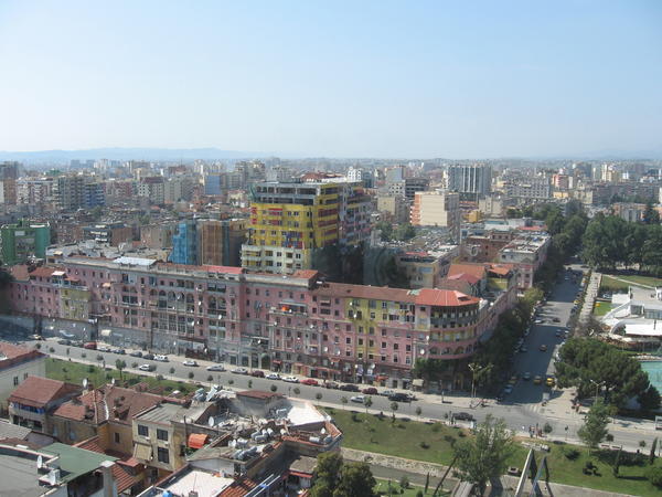 View overlooking Tirana