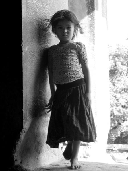 A kid at Angkor Wat