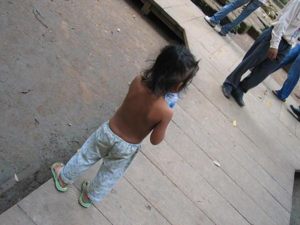 A child at Angkor