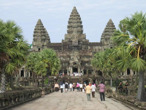 Front view of Angkor Wat