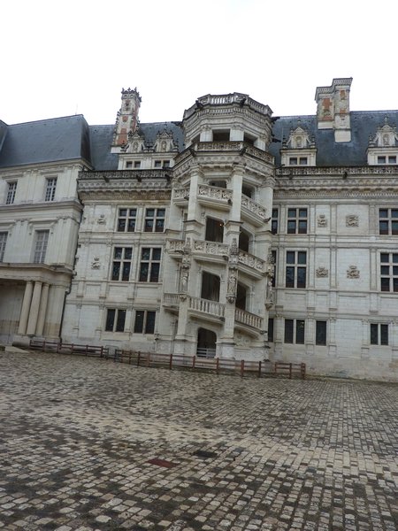 Famous staircase at Blois