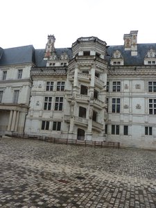 Famous staircase at Blois