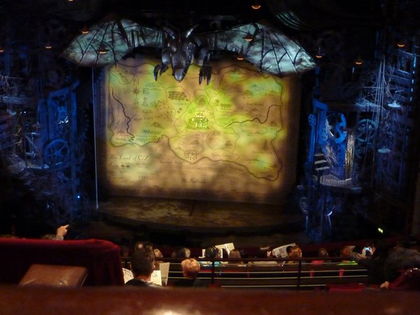 The stage at Wicked