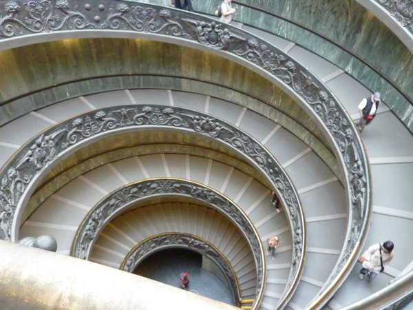 Staircase down from the Sistine Chapel