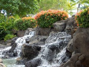 Sidewalk Waterfall Fountain.