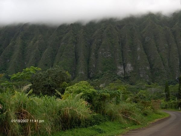 Mountains of Waimanalo.