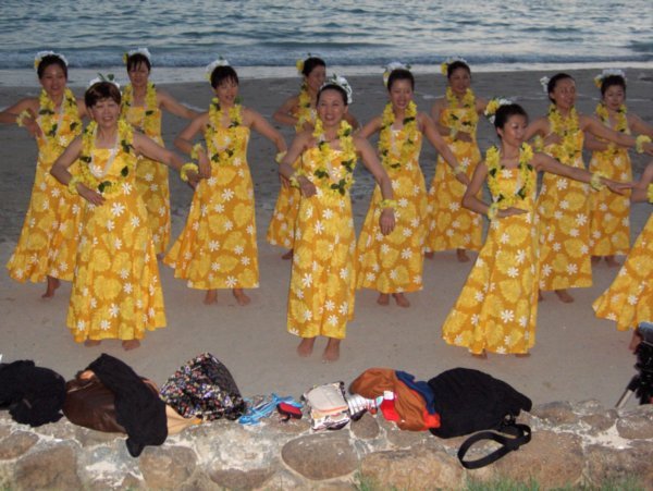Japanes Hula Dancers.