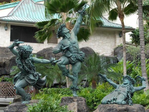 Hula Sculptures.