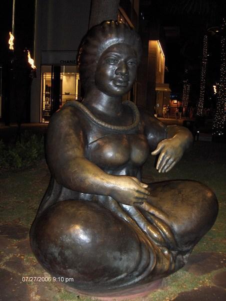 Sculpture, Hawaiian Lady.