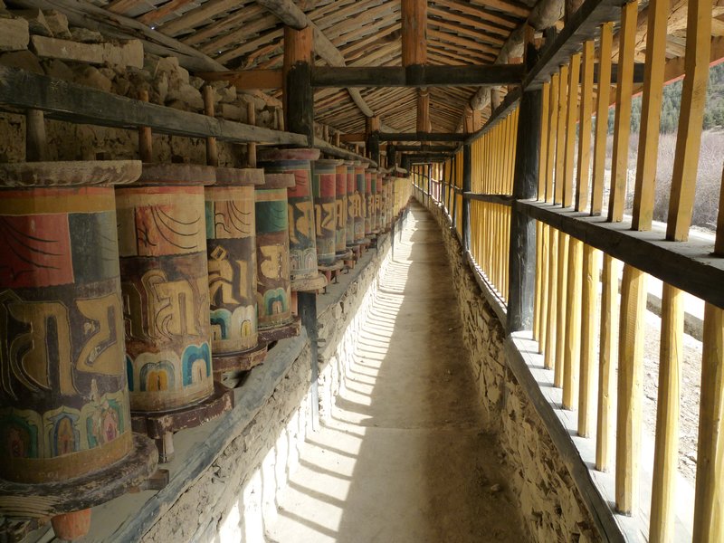 Inside a Tibetan monestery