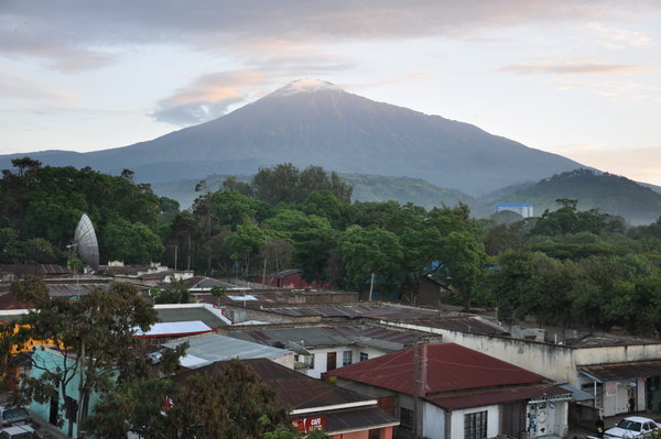 Mount Meru during sunrise