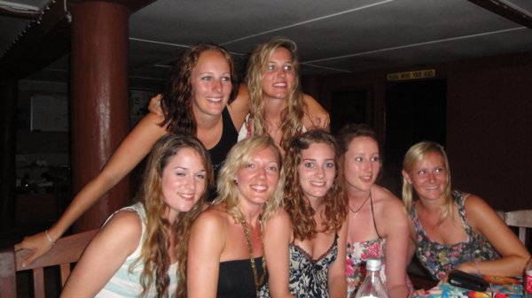 Me and some of the girls on the Awesome Fiji Adventures
