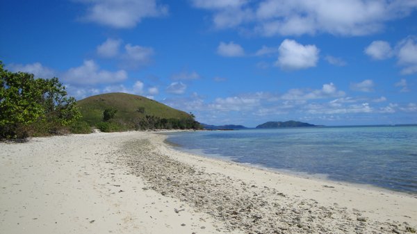 Beautiful beach on Mana Island!