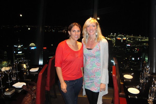 Me and Anita at the top of the Skytower in Auckland
