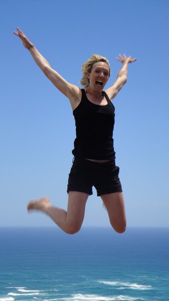 Me being a fool at Cape Rienga!