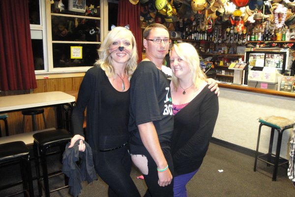 Me, Phil and Laura on fancy dress night