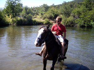 Horse Riding in a Lake