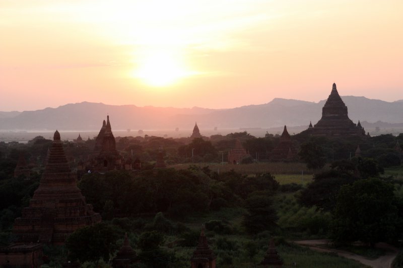 Sunset over Bagan