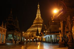 Shwedagon from the South Corridor Entrance