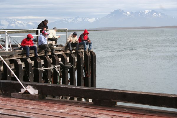 fly fishers in Puerto Natales
