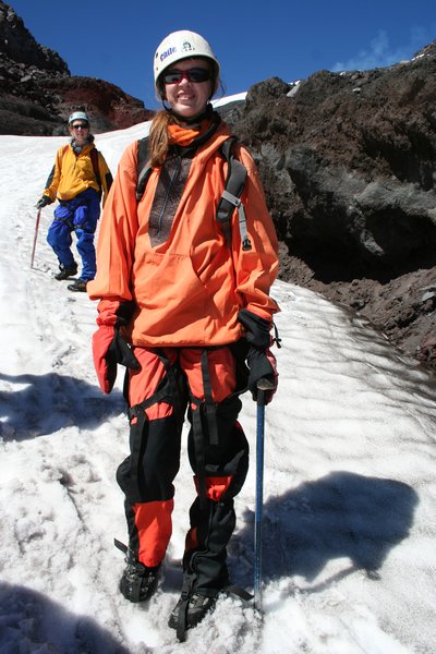 my sexy outfit for sliding down the glacier fields